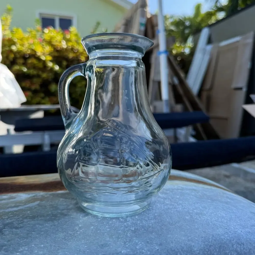 Vintage nautical pitcher, clipper ship, sailboat, vase, carafe
